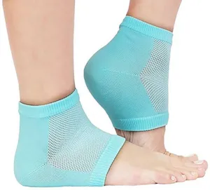 0343 Heel Pain Relief Silicone Gel Heel Socks (Multicolor)