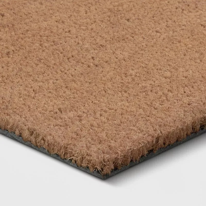 1'6"x2'6" Solid Doormat Beige - Room Essentials™