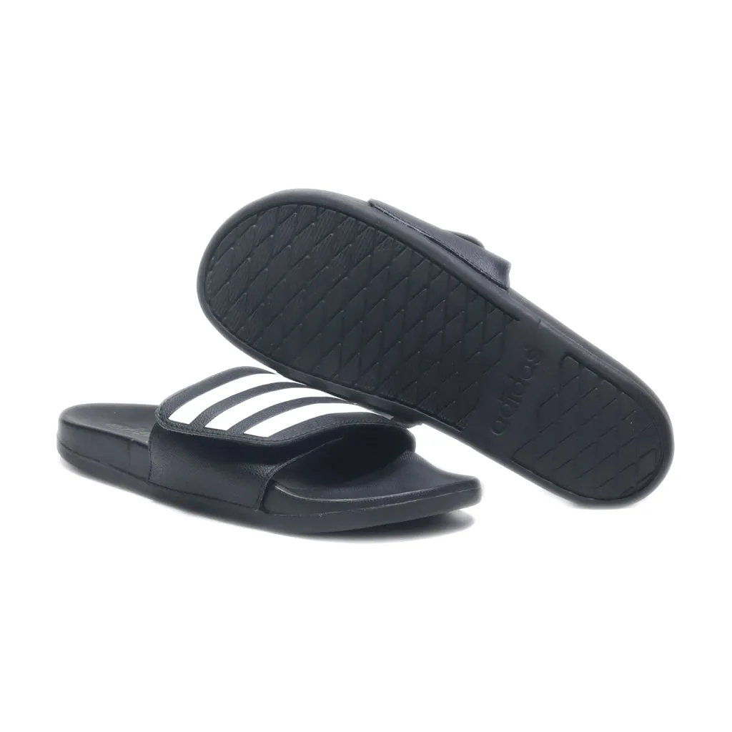 Adidas Sliders Leather Black Colour For Men