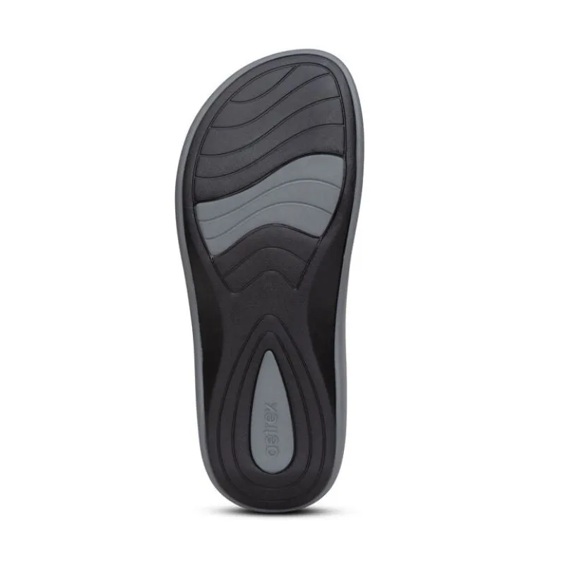 Aetrex Maui Grey Women's Flips