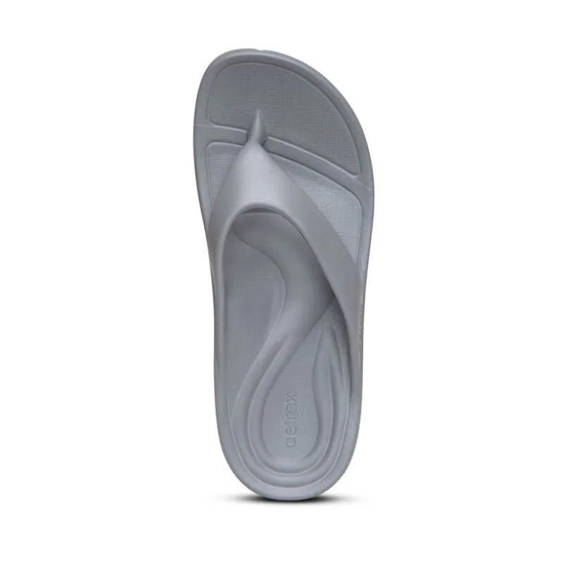 Aetrex Maui Grey Women's Flips