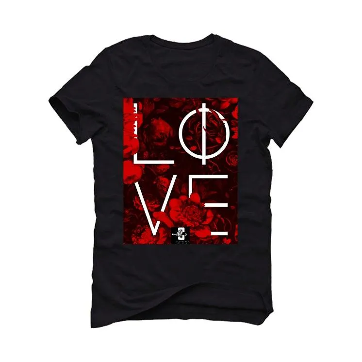 Air Jordan 1 “Bred Patent” Black T-Shirt (LOVE)