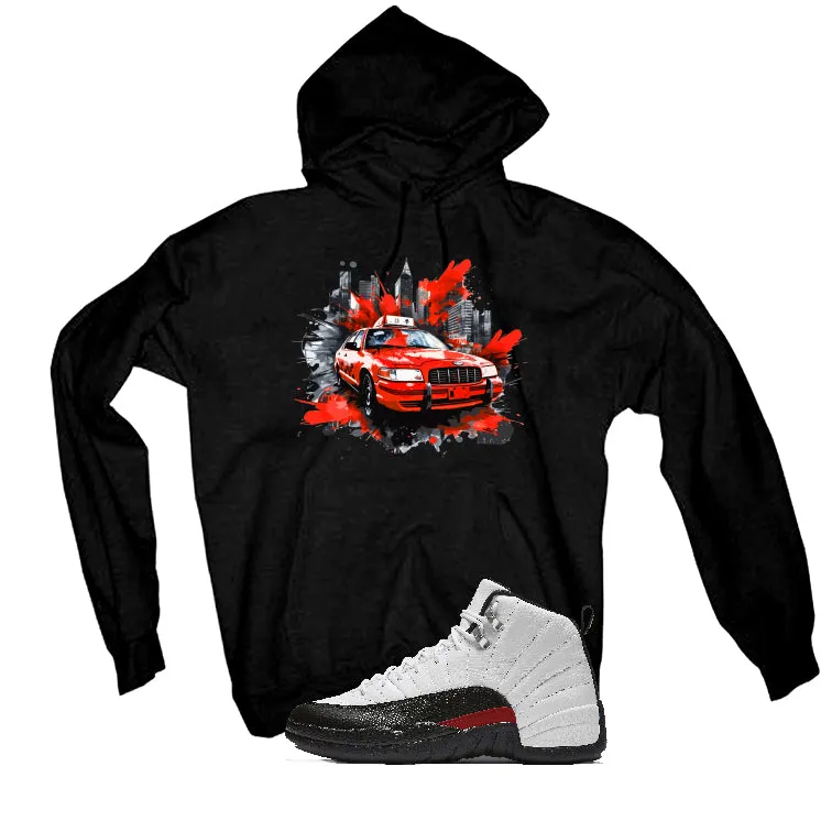 Air Jordan 12 “Red Taxi” | illcurrency Black T-Shirt (Red Taxi Cab)