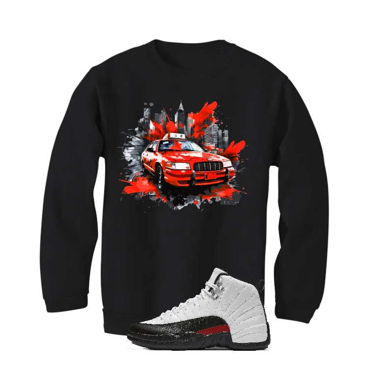 Air Jordan 12 “Red Taxi” | illcurrency Black T-Shirt (Red Taxi Cab)