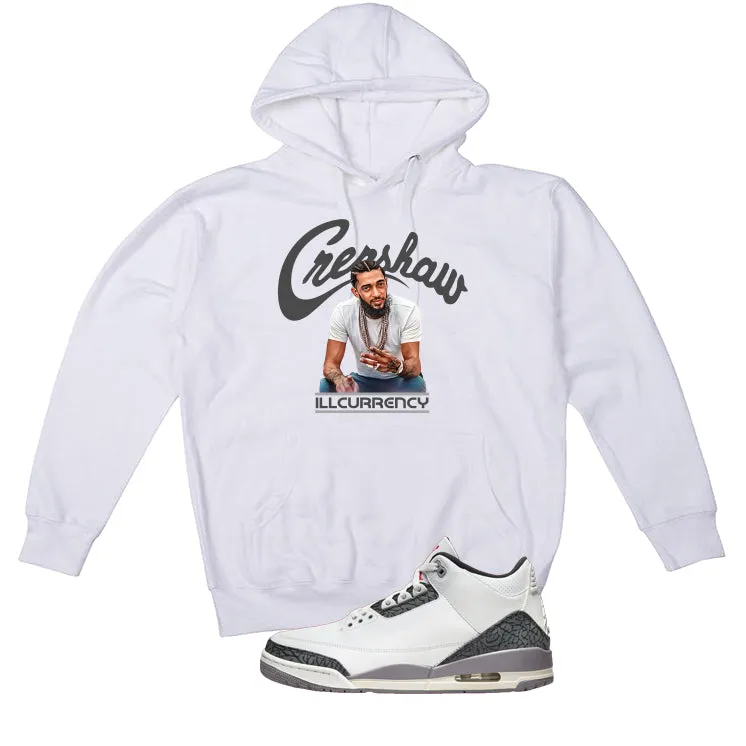 Air Jordan 3 Cement Grey White T-Shirt (Crenshaw)| illcurrency