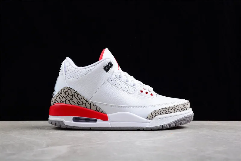 AIR JORDAN 3 RETRO HALL OF FAME WHITE/CEMENT GREY-BLACK-FIRE RED