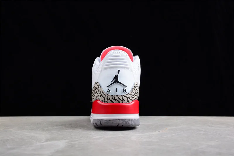 AIR JORDAN 3 RETRO HALL OF FAME WHITE/CEMENT GREY-BLACK-FIRE RED