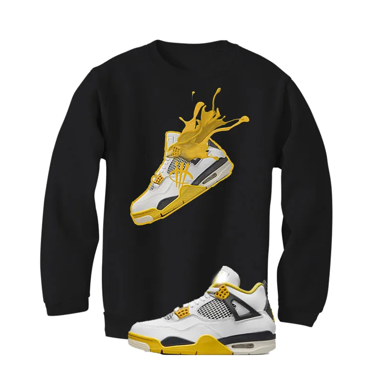 Air Jordan 4 WNNS “Vivid Sulfur” | illcurrency Black T-Shirt (SPLASH 4)