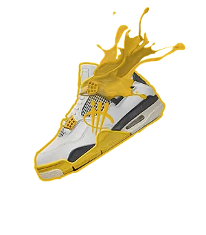 Air Jordan 4 WNNS “Vivid Sulfur” | illcurrency Black T-Shirt (SPLASH 4)