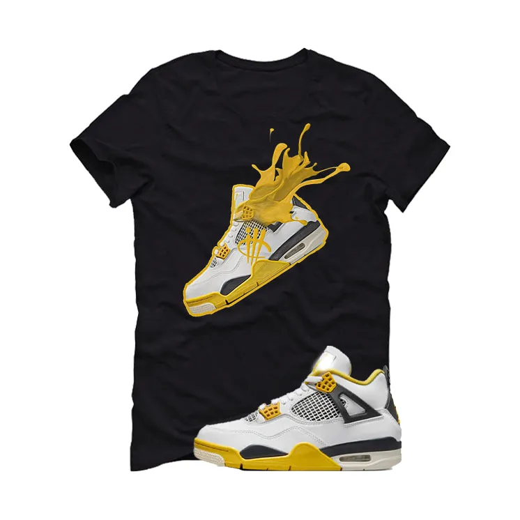 Air Jordan 4 WNNS “Vivid Sulfur” | illcurrency Black T-Shirt (SPLASH 4)