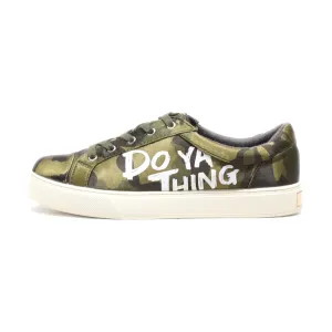 Aldo Low-Top Sneakers Fabric Green Colour For Women