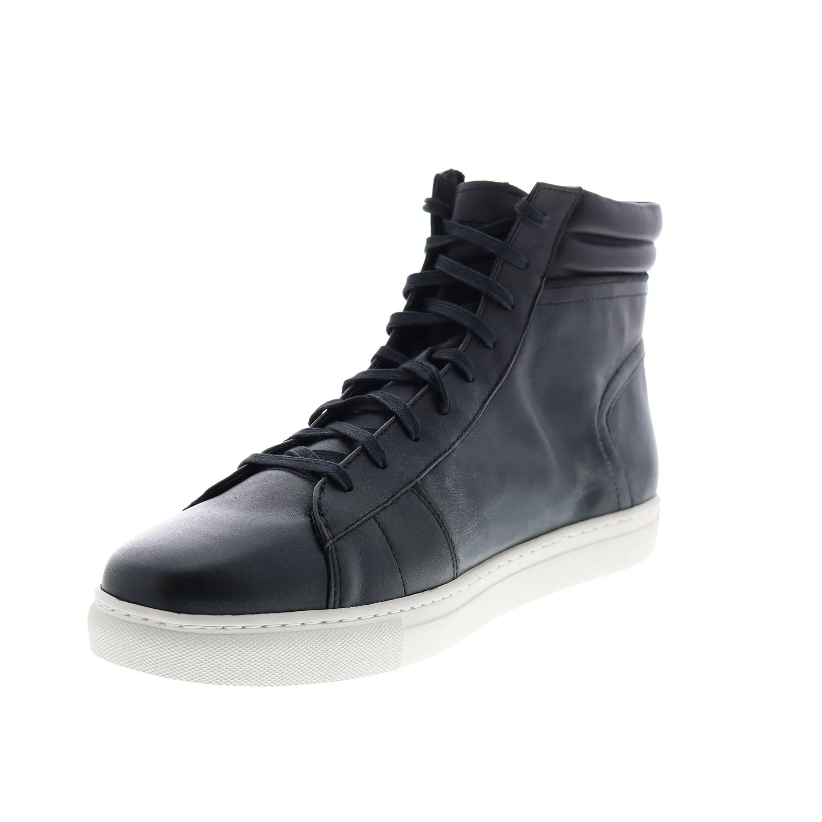 Andrew Marc Remsen AMREMSL-060 Mens Black Leather Lifestyle Sneakers Shoes