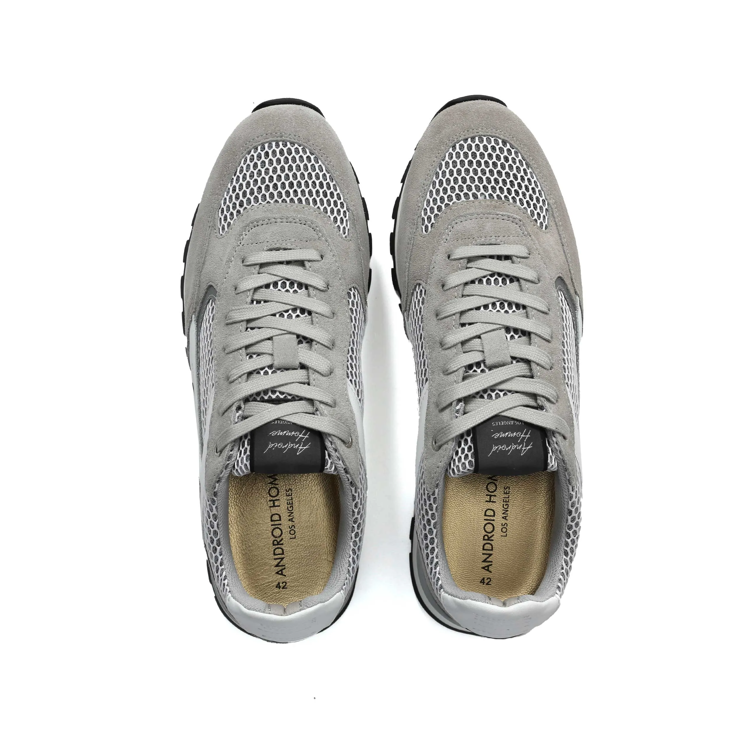 Android Homme Lechuza Racer Trainer in White Grey