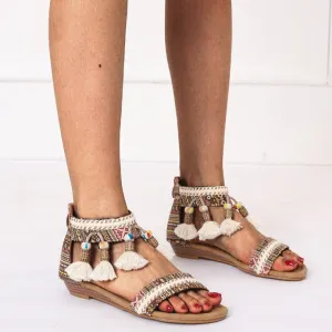 Ankle Strappy Wedge Sandals