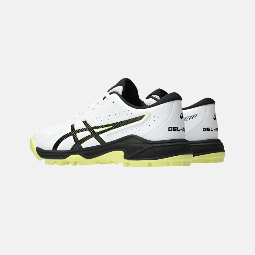 Asics GEL-PEAKE 2 GS Kids Cricket Shoes -White/Glow Yellow