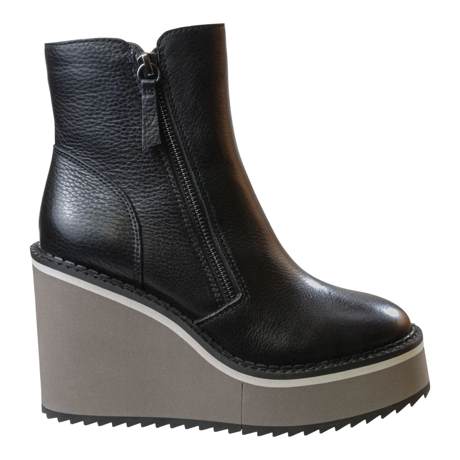 AVAIL in BLACK Wedge Ankle Boots