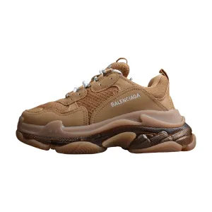 BALENCIAGA TRIPLE S CLEAR SOLE x BROWN