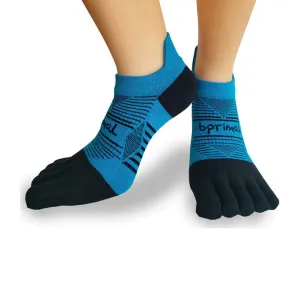 Bprimal Performance Five-Toe Socks - Regular Weight - No-Show - Bondi Blue