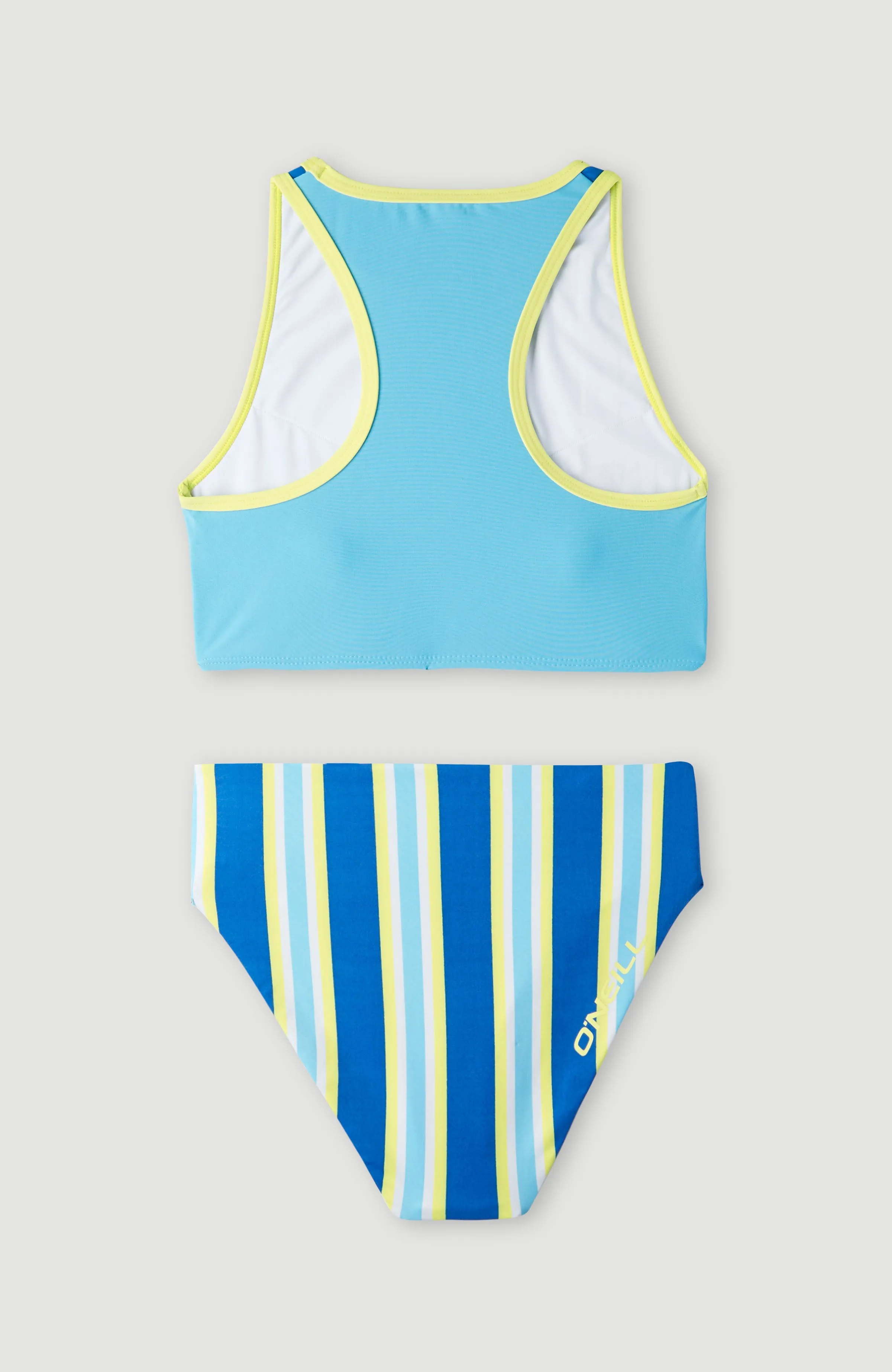 Brights Sporty Bikini | Blue Towel Stripe