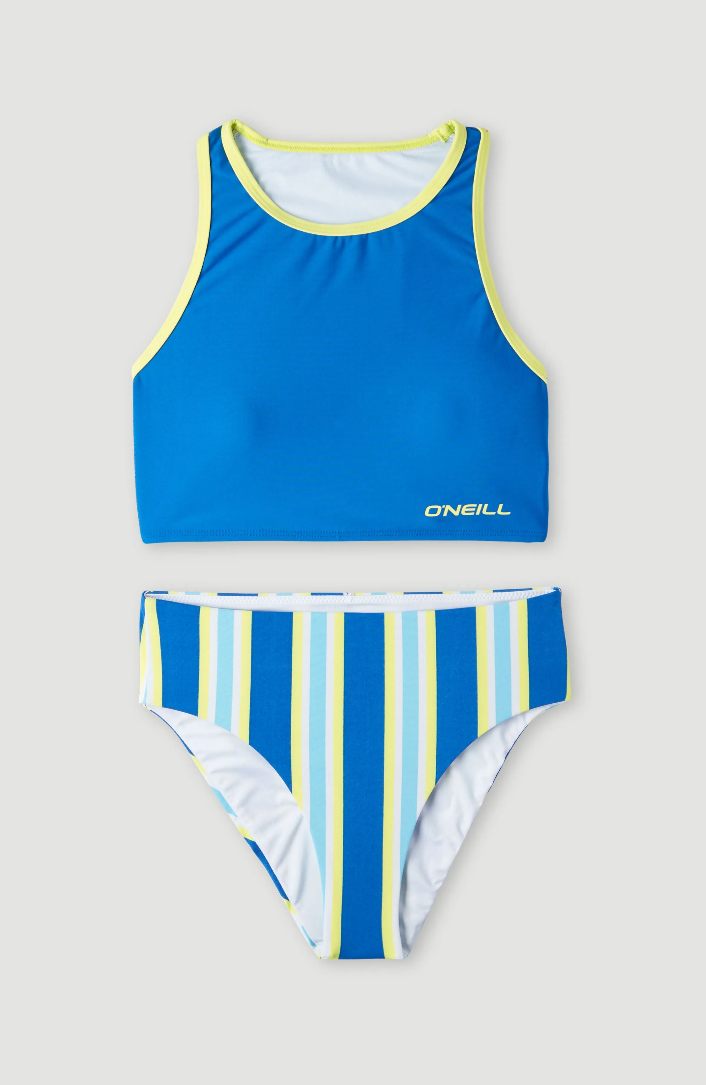 Brights Sporty Bikini | Blue Towel Stripe