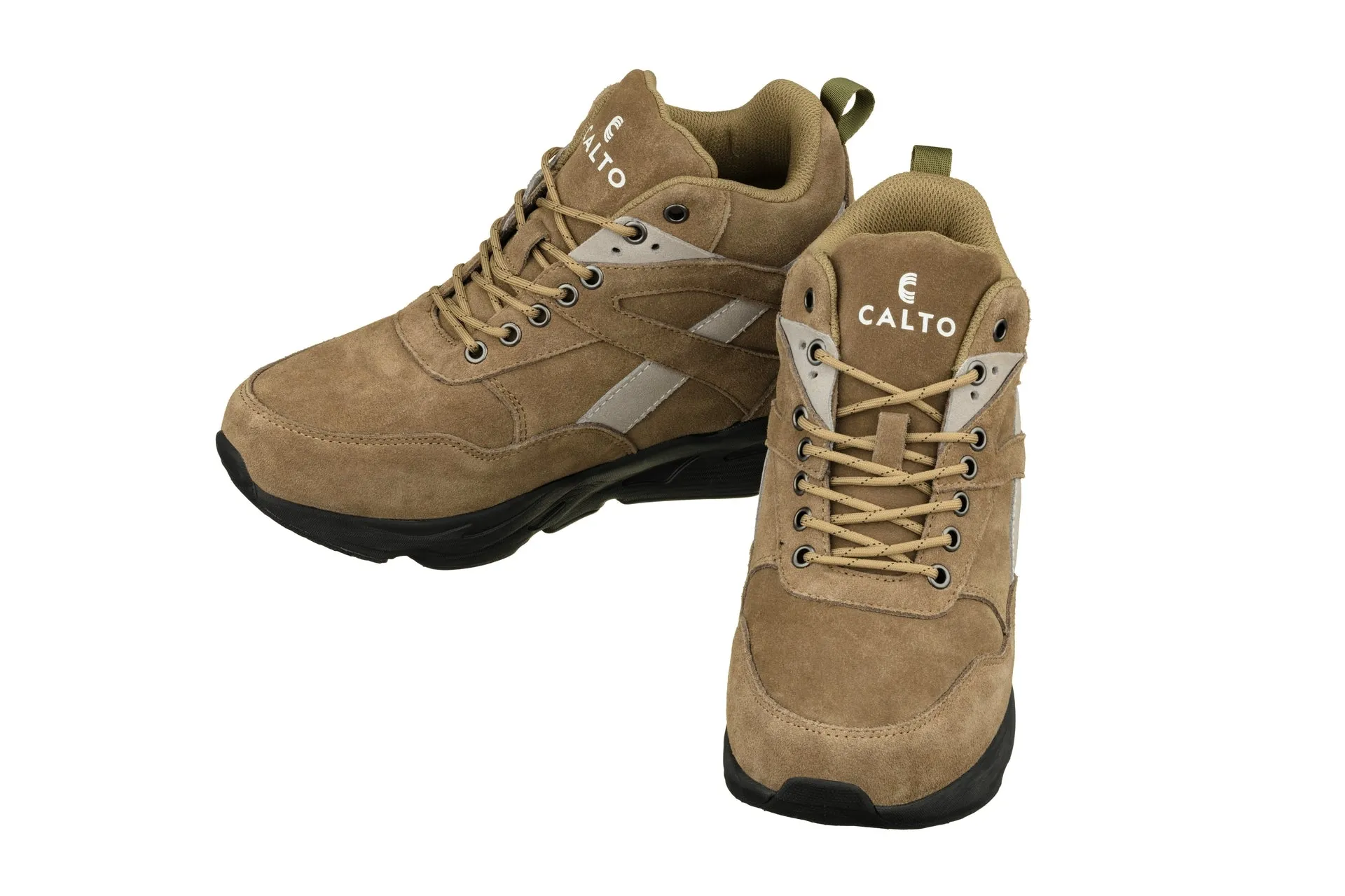 CALTO - S33596 - 4 Inches Taller (Olive Green) - Sneakers