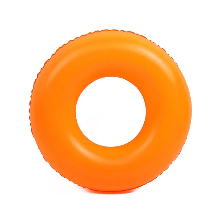 Cartoon Pattern Double Airbag Thickened Inflatable Swimming Ring Crystal Swimming Ring, Size:50 cm(Orange)