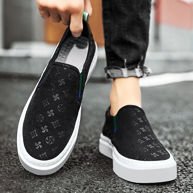 Casual Luxury Printing Slip-On Shoes