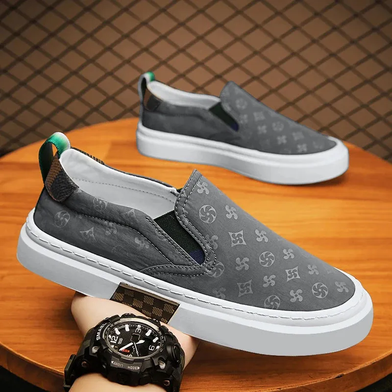 Casual Luxury Printing Slip-On Shoes