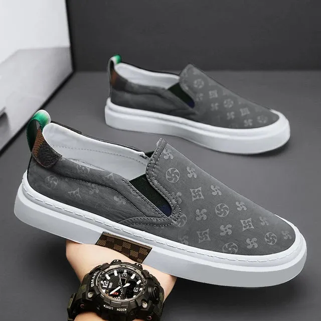 Casual Luxury Printing Slip-On Shoes