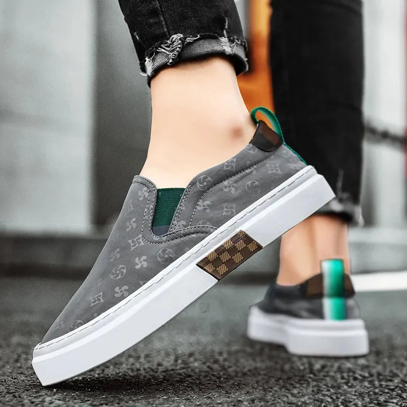 Casual Luxury Printing Slip-On Shoes