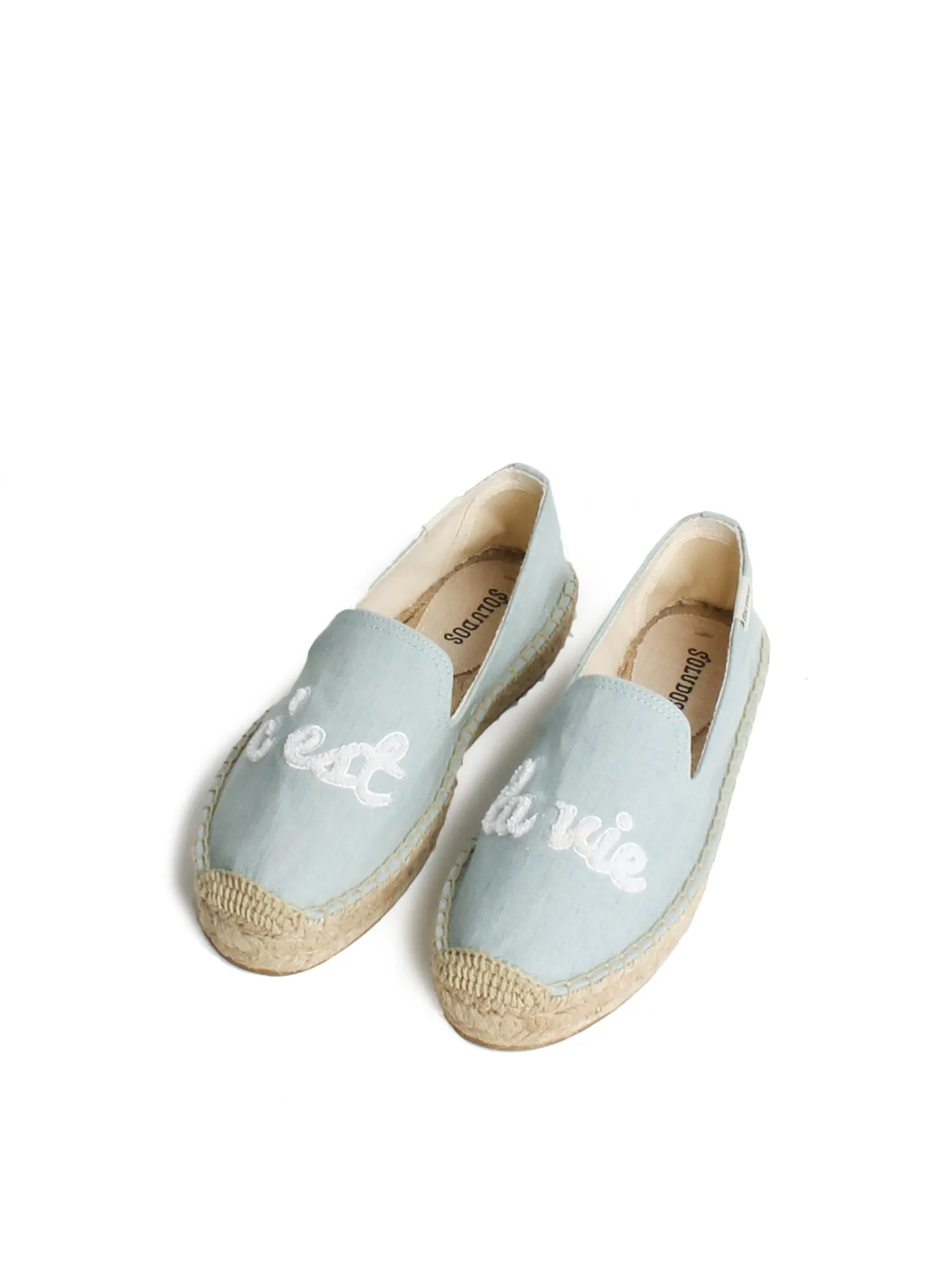 C`EST LA VIE SMOKING SLIPPER_CHAMBRAY