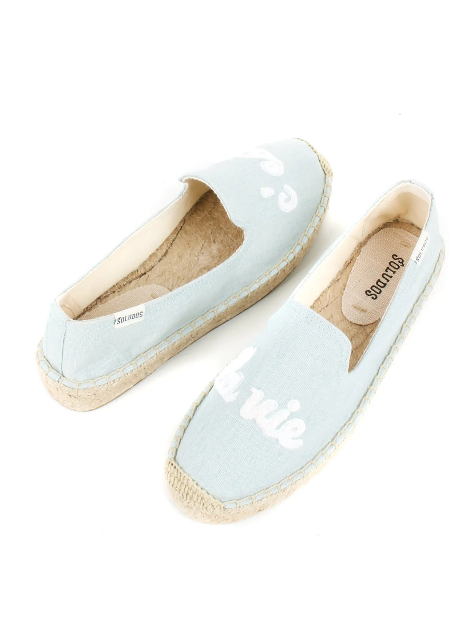 C`EST LA VIE SMOKING SLIPPER_CHAMBRAY