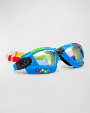 Children's swimming goggles with Bling2o game console