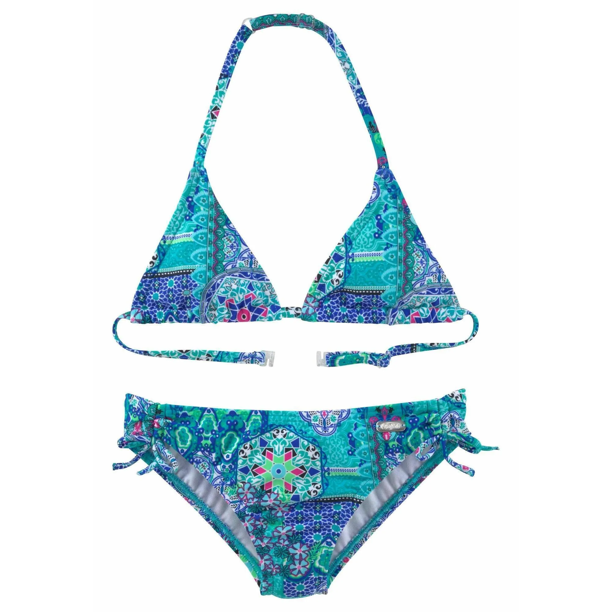 Children's triangular bikini BUFFALO, turquoise