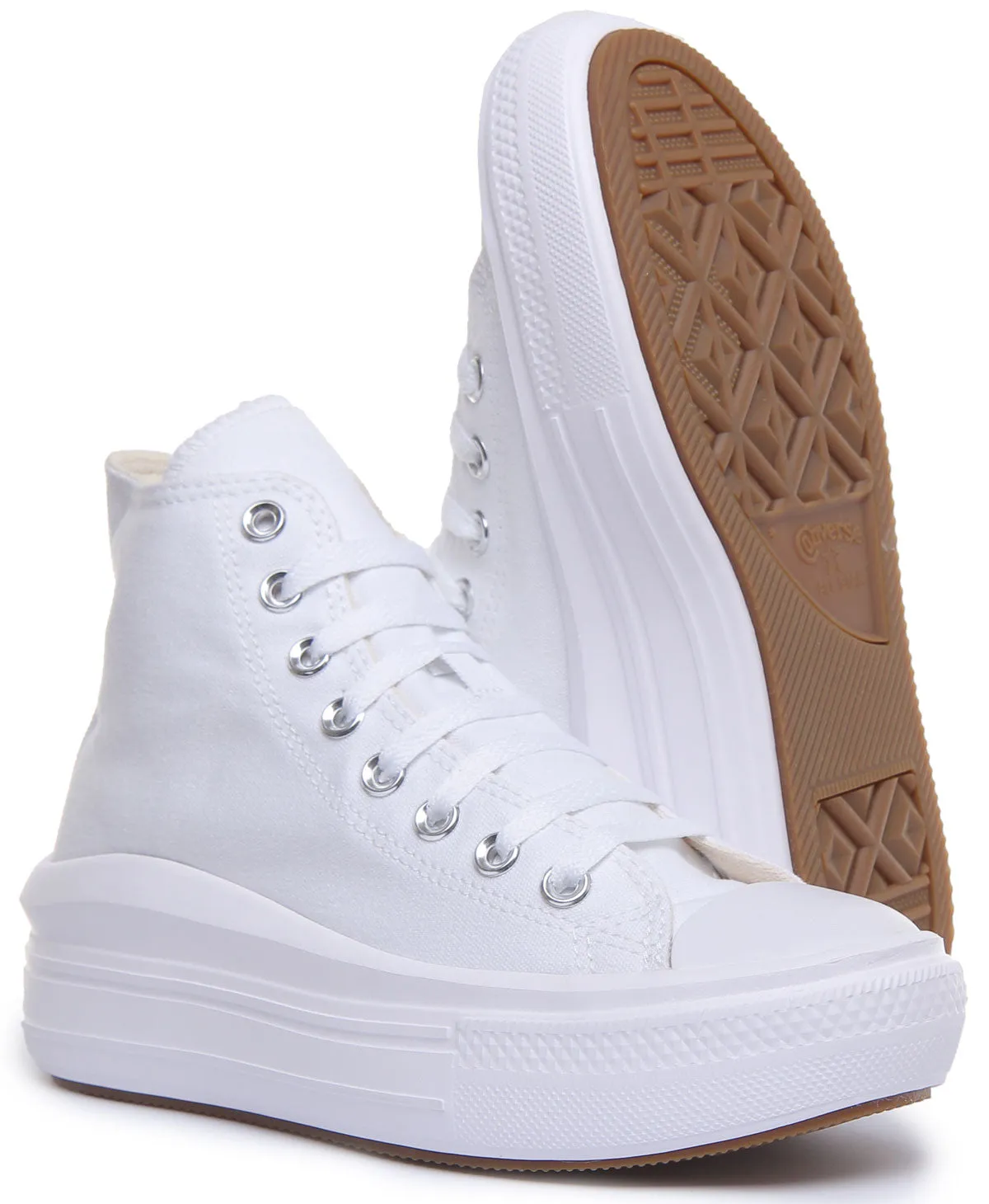 Converse 568498C CT All Star Hi Trainer In White Black For Women