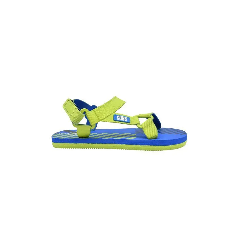 Cubs Royal Blue-Neon Green Boys Sporty Sling Sandal