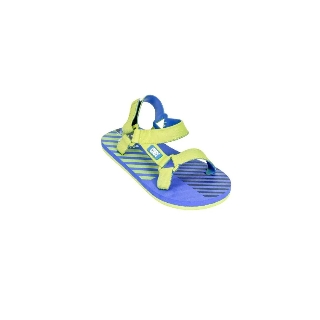 Cubs Royal Blue-Neon Green Boys Sporty Sling Sandal