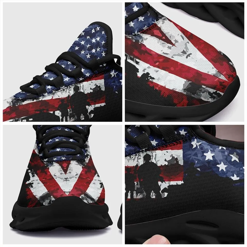 Custom Logo Gifts, business gifts ideas MaxSoul-B03014 Custom Max Soul American Flag, USA Flag Sneakers Max Soul, Shoes, Printed Shoes