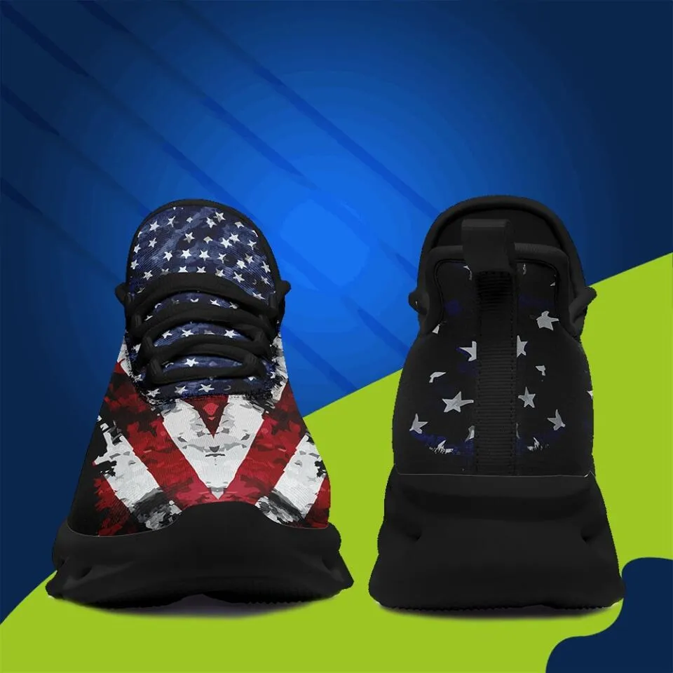 Custom Logo Gifts, business gifts ideas MaxSoul-B03014 Custom Max Soul American Flag, USA Flag Sneakers Max Soul, Shoes, Printed Shoes