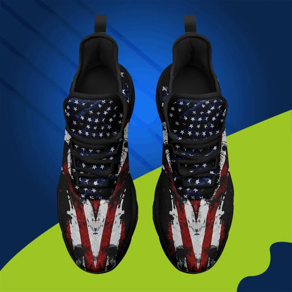 Custom Logo Gifts, business gifts ideas MaxSoul-B03014 Custom Max Soul American Flag, USA Flag Sneakers Max Soul, Shoes, Printed Shoes