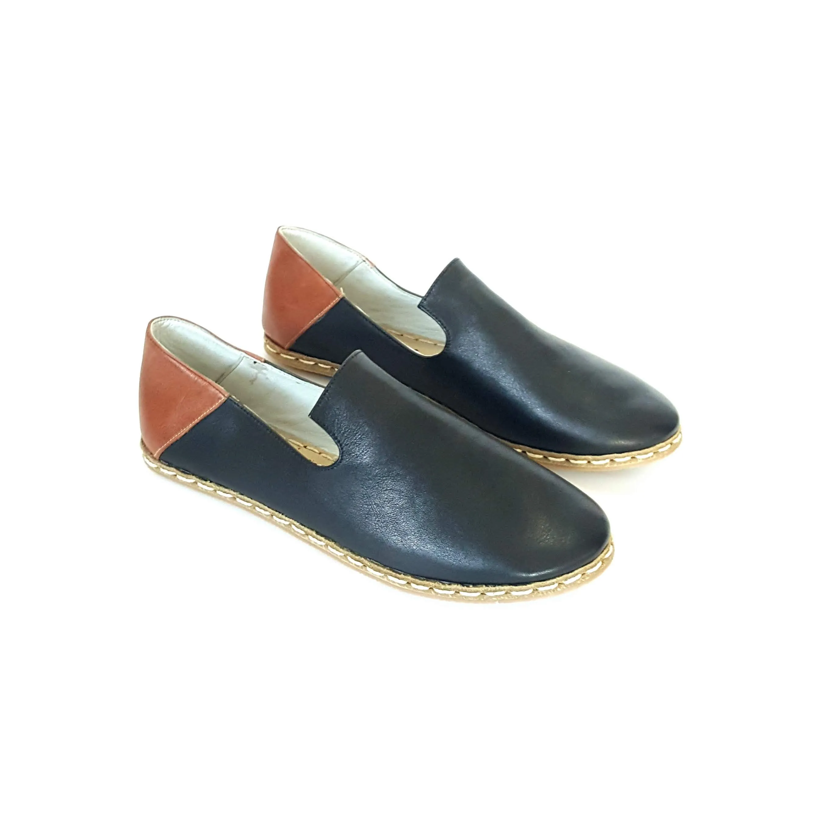 Deniz Loafers in Black & Coconut