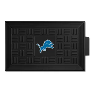 Detroit Lions Heavy Duty Vinyl Medallion Door Mat - 19.5in. x 31in.