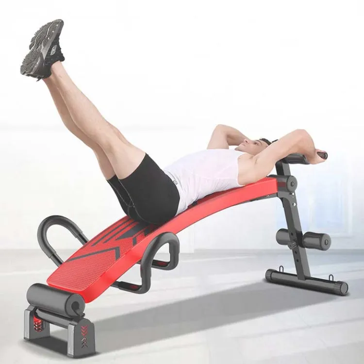 Foldable Sit-up Board For Household Multifunctional Abdomen, Specification: 177P-8 Red High Profile