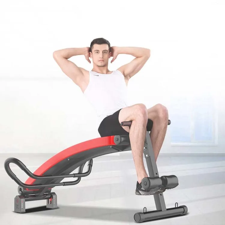 Foldable Sit-up Board For Household Multifunctional Abdomen, Specification: 177P-8 Red High Profile