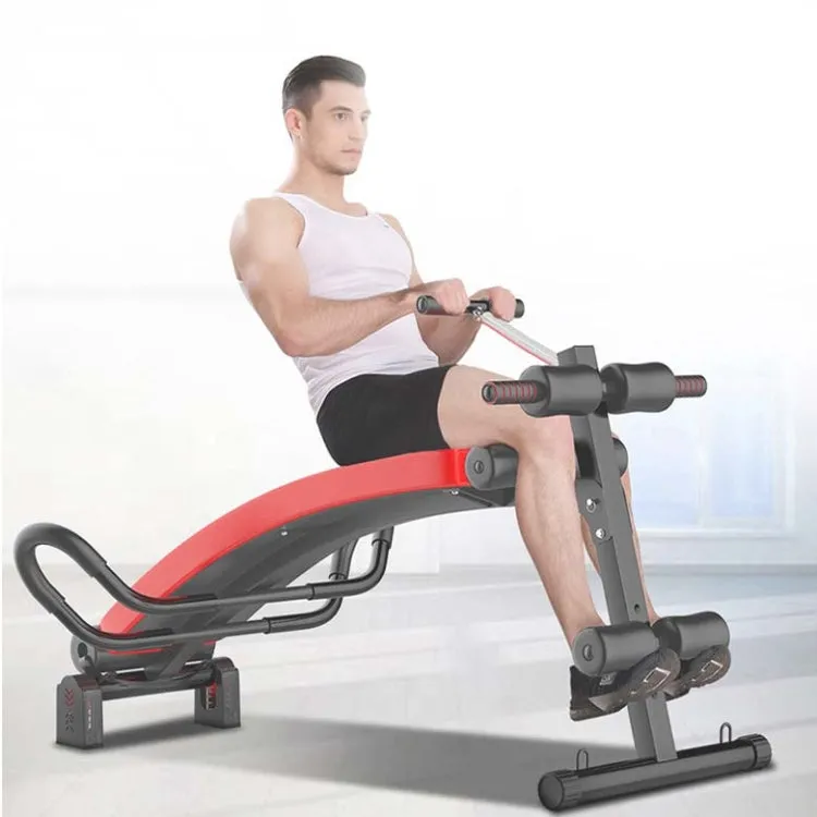 Foldable Sit-up Board For Household Multifunctional Abdomen, Specification: 177P-8 Red High Profile