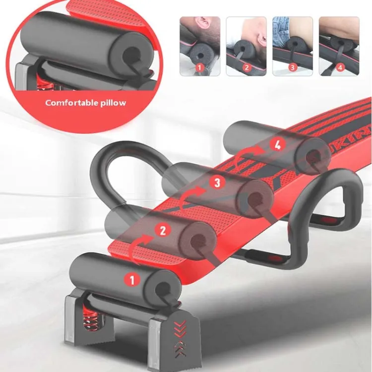 Foldable Sit-up Board For Household Multifunctional Abdomen, Specification: 177P-8 Red High Profile