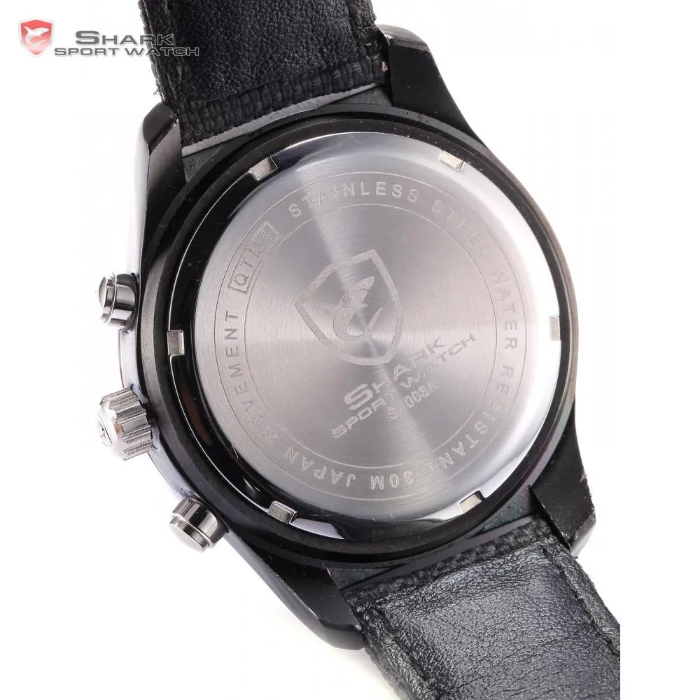 GANGES Shark 2nd Sport Watch Black/Grey  SW 289