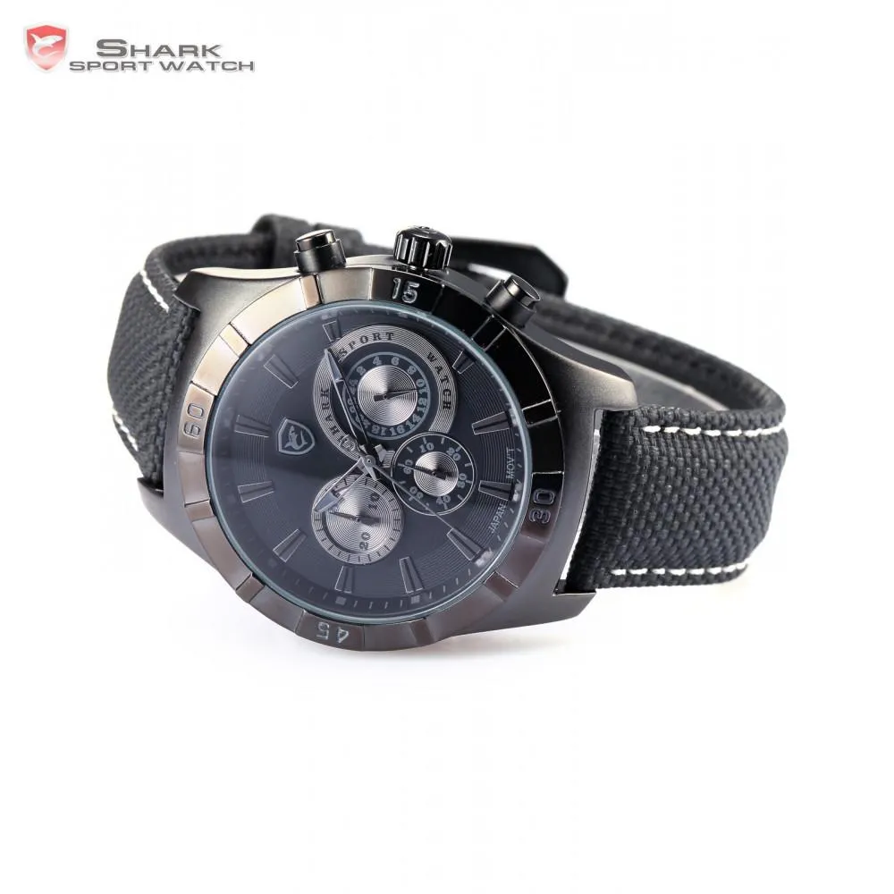 GANGES Shark 2nd Sport Watch Black/Grey  SW 289