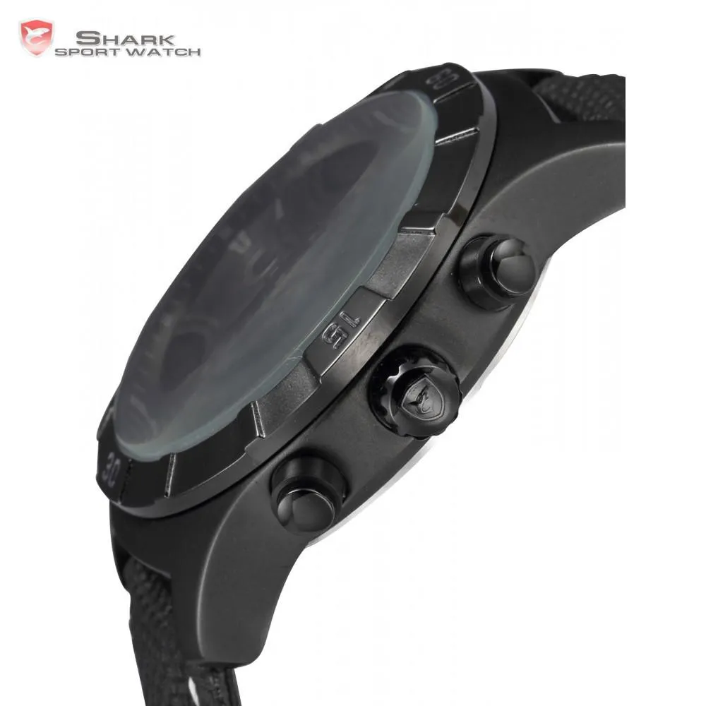 GANGES Shark 2nd Sport Watch Black/Grey  SW 289