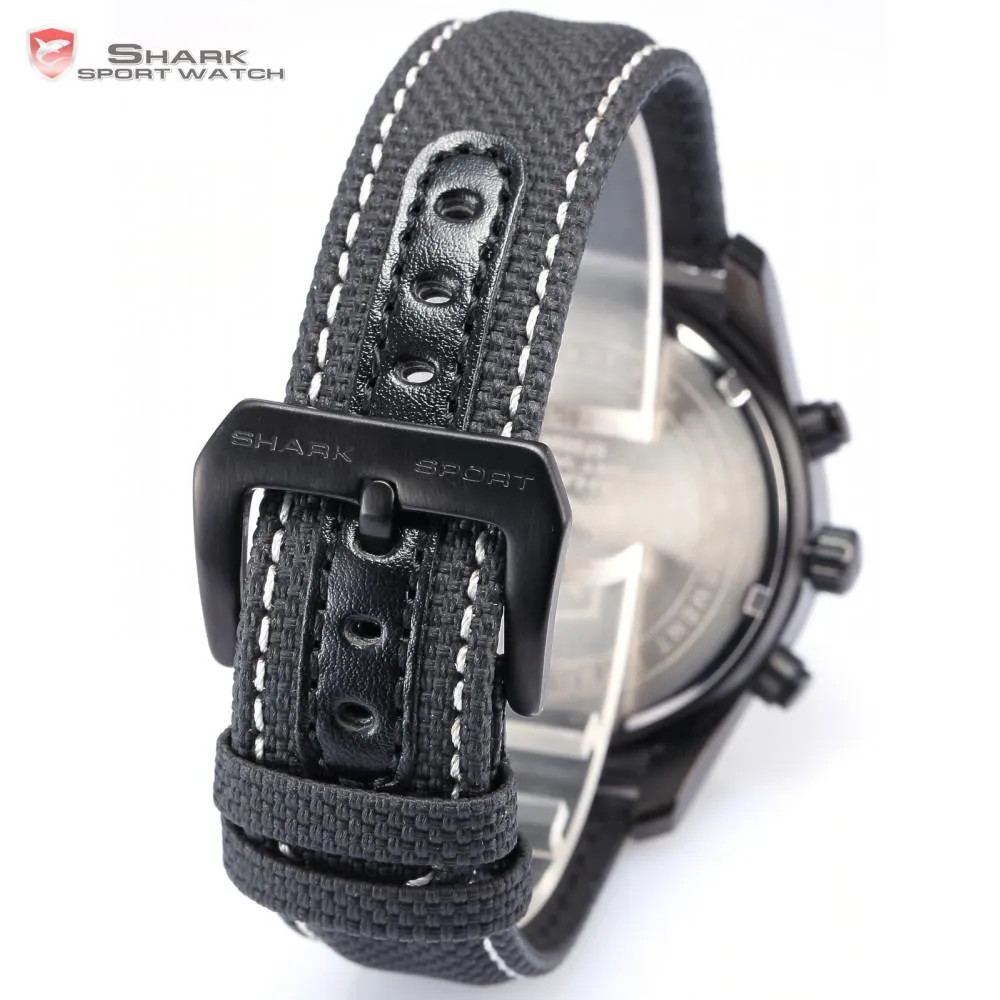 GANGES Shark 2nd Sport Watch Black/Grey  SW 289